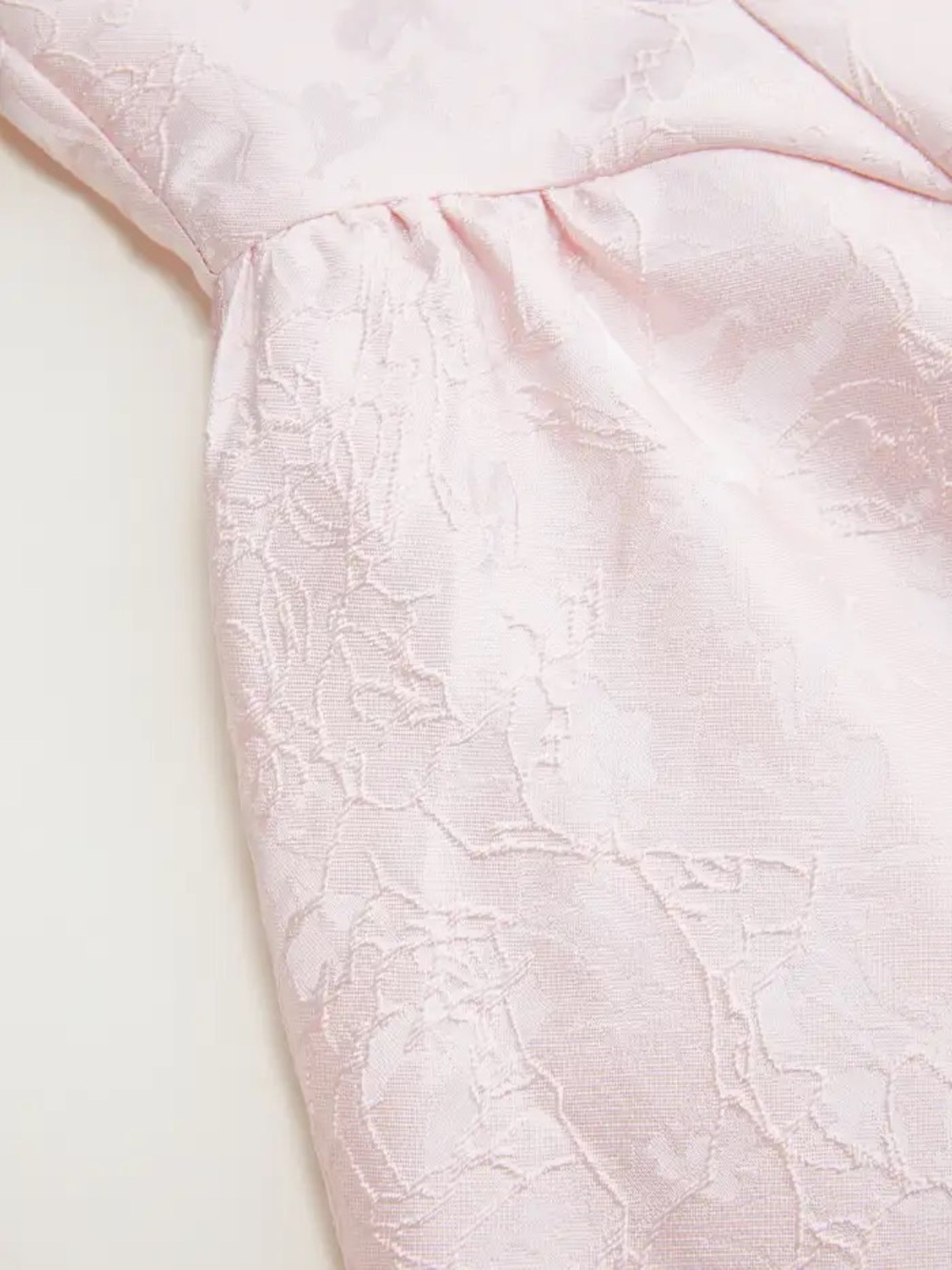 Cider Pale Pink Midi Dress with Shoulder Ties - Picture 6 of 11